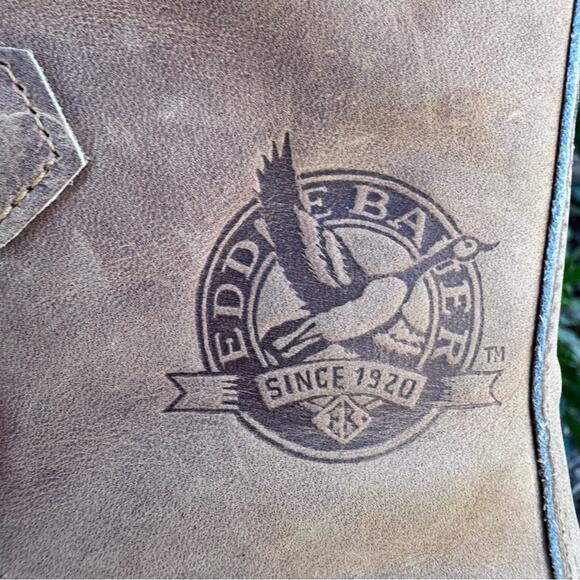 Eddie Bauer Snow Boots Leather Rubber Wool Blend Lined Women's size 7 USA - Picture 9 of 10